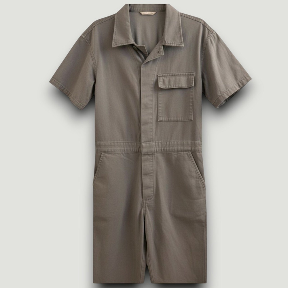 Current Elliott Womens Utility Jumpsuit Blue Gray Size 1 Cargo